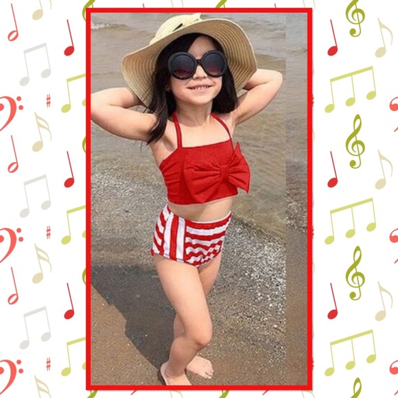 ☀️New☀️Two Piece Red Bathing Suit☀️ - Picture 1 of 3